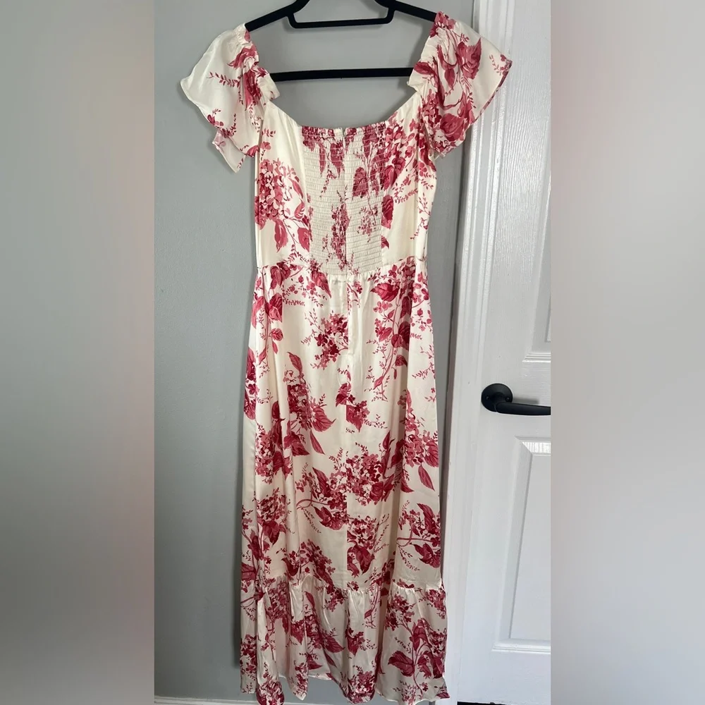 NWT Reformation Sianna Silk Dress -Size 6 in Paris Floral - Picture 6 of 9